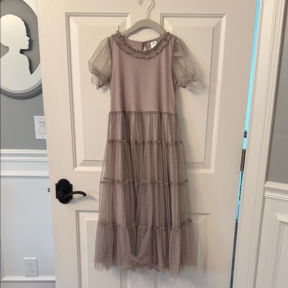 Elegant Kids Dress in Light Mauve